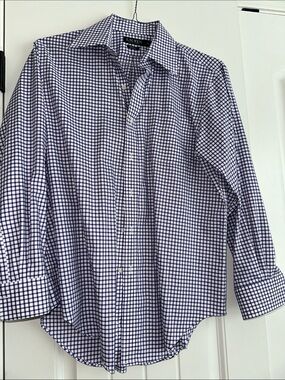 Lauren Ralph Lauren Men’s Purple Check Long-Sleeve Button-Down Shirt